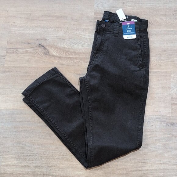 George Slim 28x30 Chinos New With Tags Black Soot - Picture 1 of 4